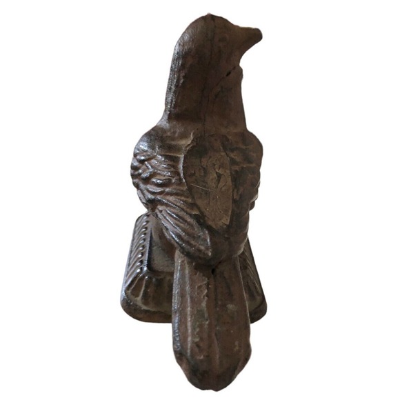 Antique Cast Iron Bird Door Stop Stay Figural Decor Pigeon Dove Bookend Target - Picture 4 of 13